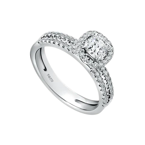 Frank & co. Love Poetry Promise Ring Natural Diamond Prismata