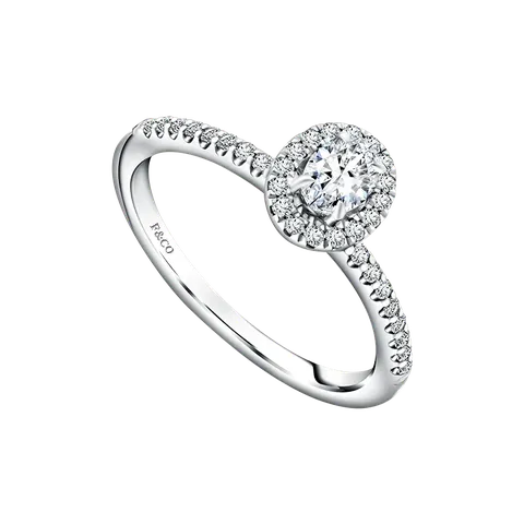 Frank & co. Love Poetry Promise Ring Natural Diamond Fidelis