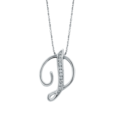 Frank & co. Initial Curve D Pendant
